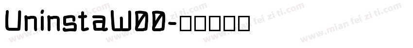 UninstaW00字体转换
