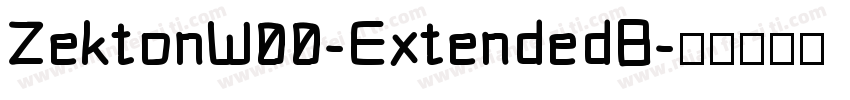 ZektonW00-ExtendedB字体转换