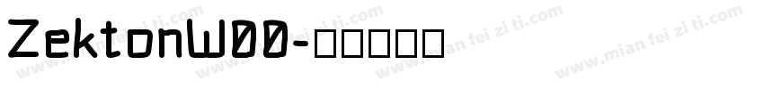 ZektonW00字体转换