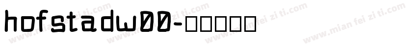hofstadw00字体转换
