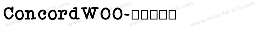 ConcordW00字体转换