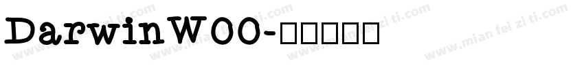 DarwinW00字体转换
