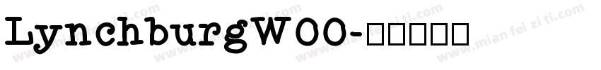 LynchburgW00字体转换