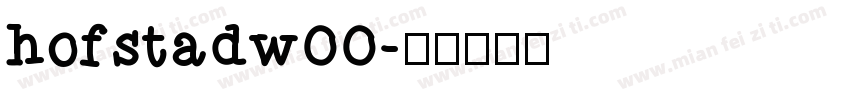 hofstadw00字体转换
