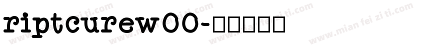 riptcurew00字体转换