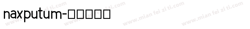 naxputum字体转换