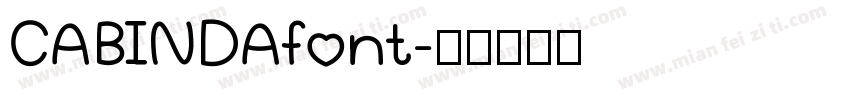 CABINDAfont字体转换