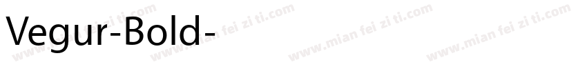 Vegur-Bold字体转换