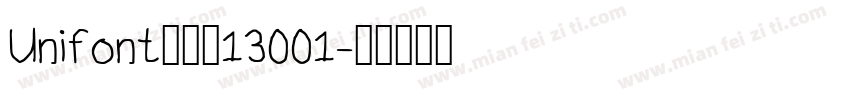 Unifont点阵黑13001字体转换