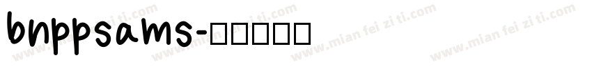 bnppsams字体转换