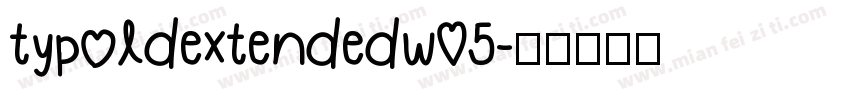typoldextendedw05字体转换