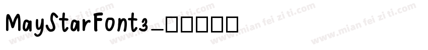 MayStarFont3字体转换