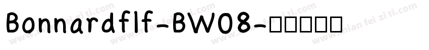 Bonnardflf-BW08字体转换