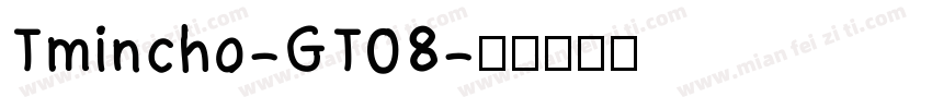 Tmincho-GT08字体转换
