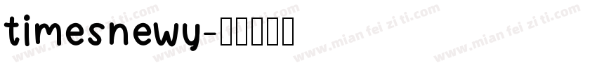 timesnewy字体转换