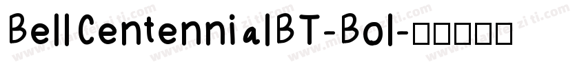 BellCentennialBT-Bol字体转换