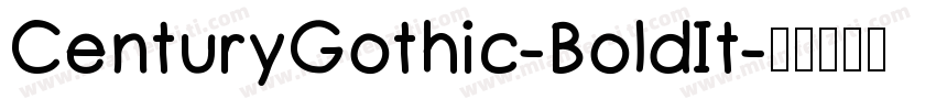 CenturyGothic-BoldIt字体转换