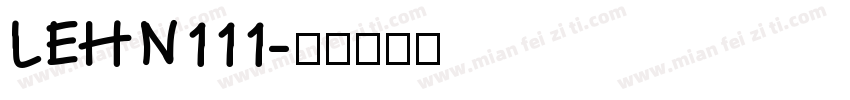 LEHN111字体转换