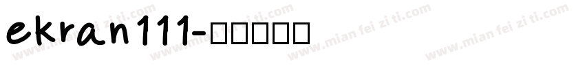 ekran111字体转换