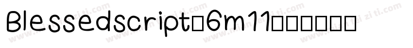 Blessedscript-6m11字体转换