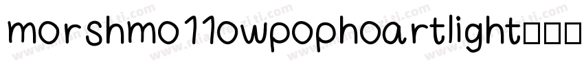 morshmo11owpophoartlight字体转换