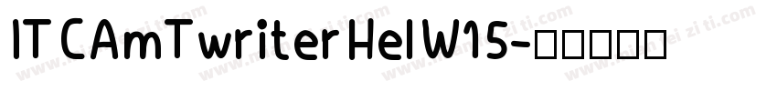 ITCAmTwriterHelW15字体转换