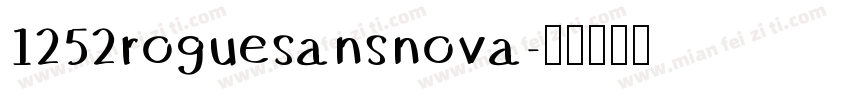 1252roguesansnova字体转换