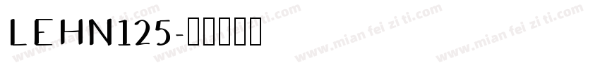 LEHN125字体转换