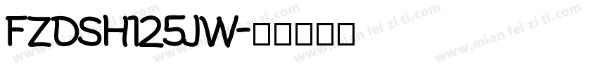 FZDSH125JW字体转换
