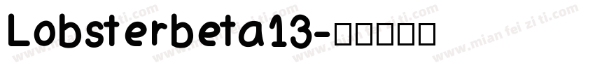 Lobsterbeta13字体转换