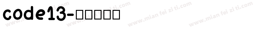code13字体转换