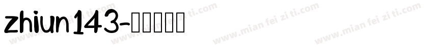 zhiun143字体转换