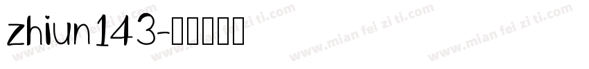 zhiun143字体转换