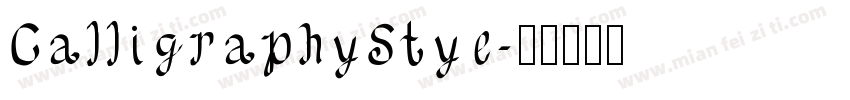 CalligraphyStye字体转换