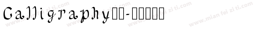 Calligraphy字体字体转换