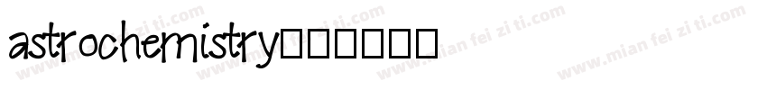 astrochemistry字体转换