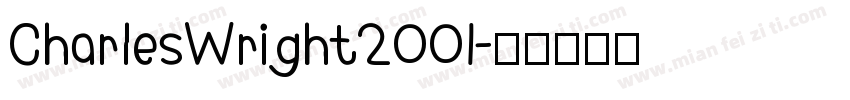 CharlesWright2001字体转换