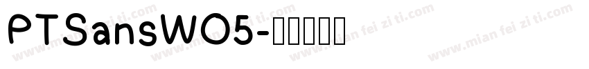 PTSansWO5字体转换