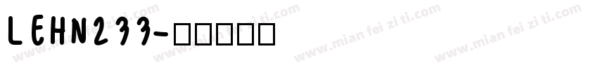 LEHN233字体转换