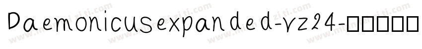 Daemonicusexpanded-vz24字体转换