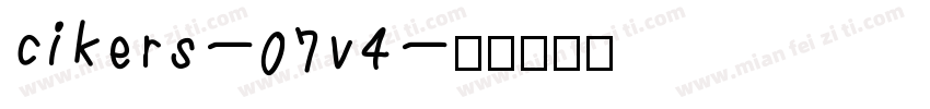 cikers-07v4字体转换