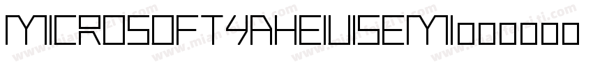 MicrosoftYaHeiUISemi字体转换
