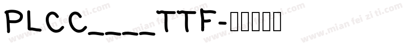 PLCC____TTF字体转换