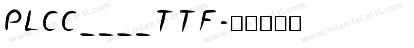 PLCC____TTF字体转换