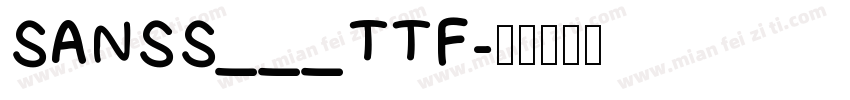 SANSS___TTF字体转换