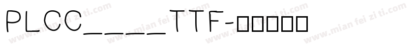 PLCC____TTF字体转换