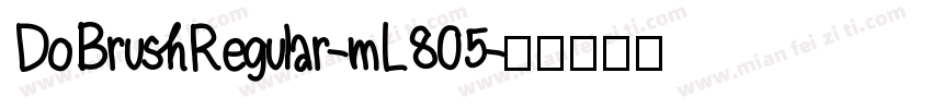 DoBrushRegular-mL805字体转换