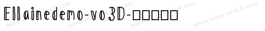Ellainedemo-vo3D字体转换