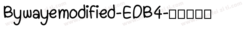 Bywayemodified-EDB4字体转换