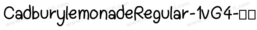CadburylemonadeRegular-1vG4字体转换